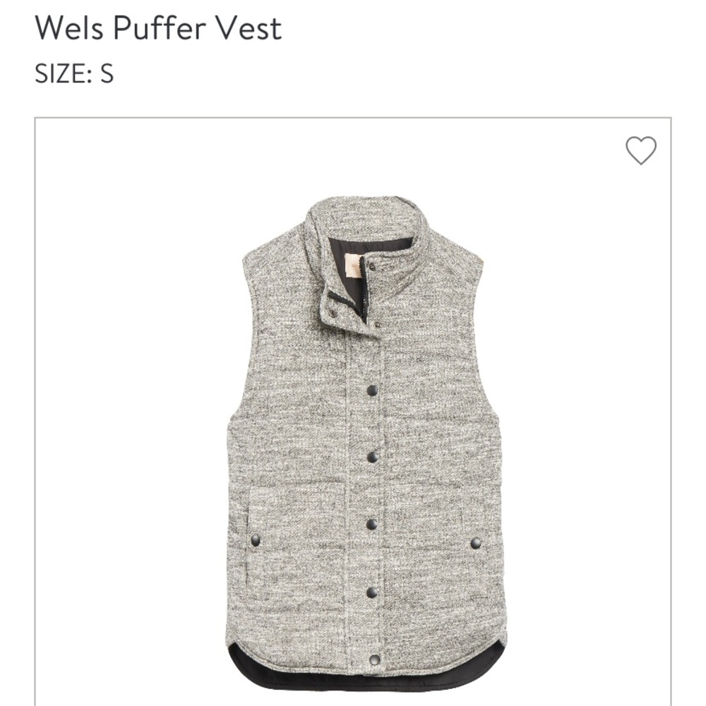 Skies are blue puffer vest